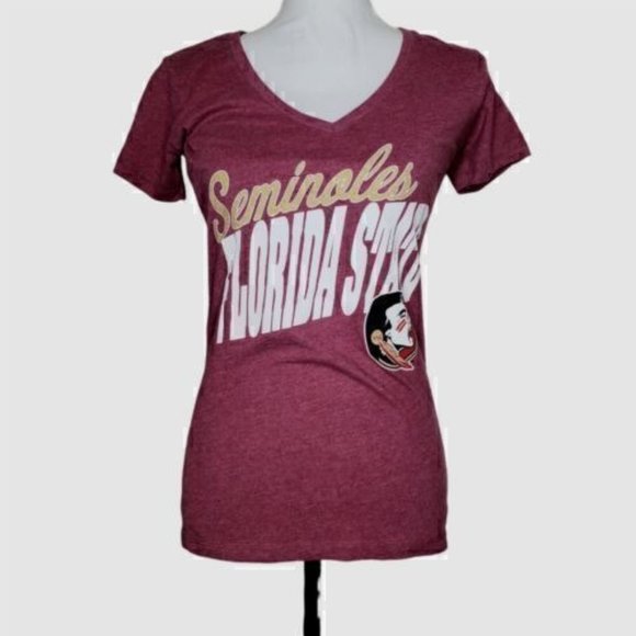 Florida State Seminoles Womens Lightweight V-Neck T-Shirt Size Medium NWT - Picture 1 of 5